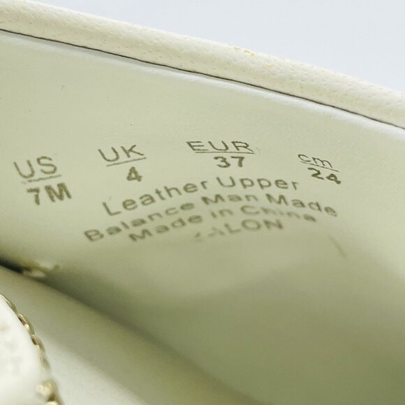 Franco Sarto Shoes Womens Size 7 M White Leather Slip On Mule Heel Pointy Sandal - Picture 10 of 13